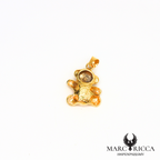 Pendentif ourson avec œil de Sainte-Lucie en argent ou vermeil