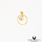 Pendentif cercle avec œil de Sainte Lucie