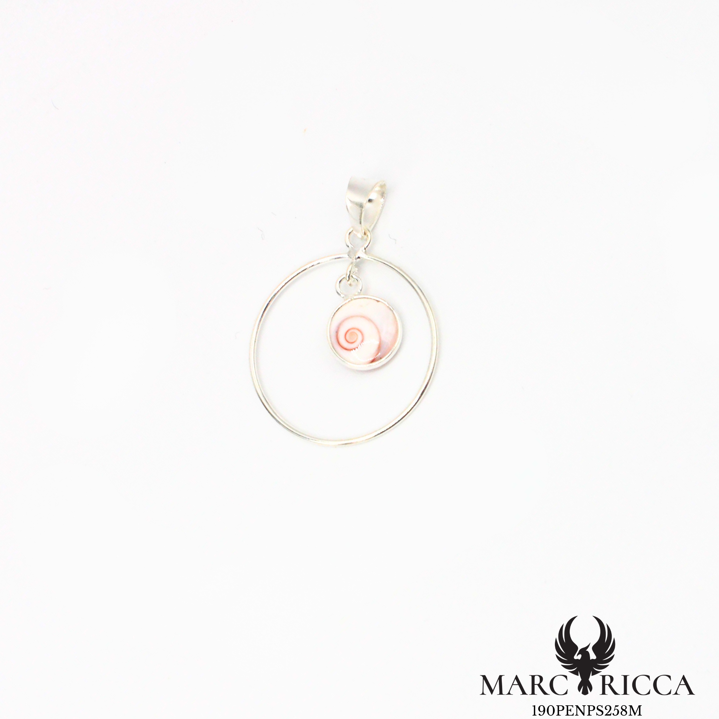 Pendentif cercle avec œil de Sainte Lucie