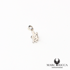 Pendentif tortue avec œil de Sainte Lucie en argent