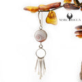 Boucles Argent Œil de St-Lucie Franges