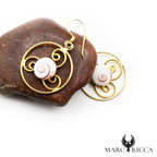 Boucles Argent Œil de St-Lucie Elypses