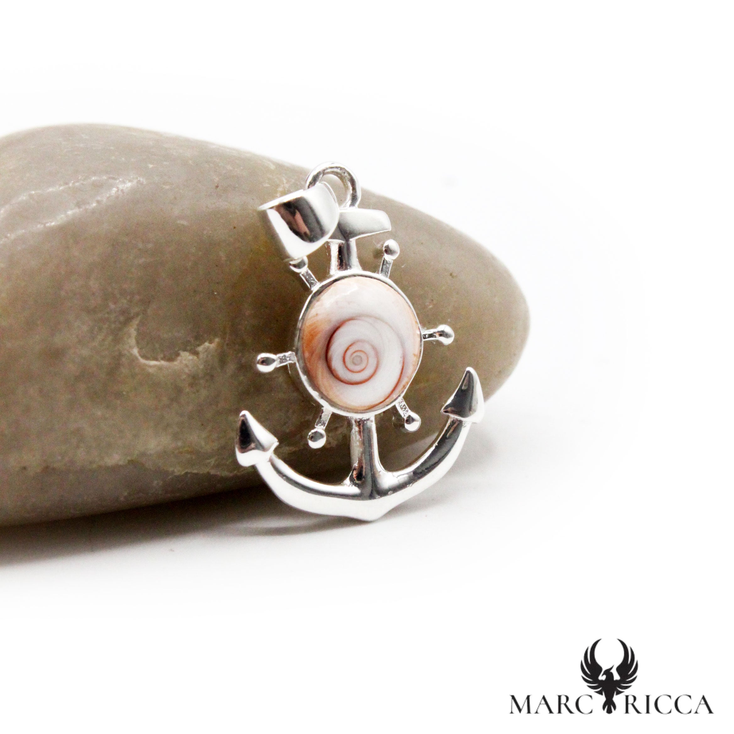 Pendentif Argent Œil de Sainte - Lucie Ancre