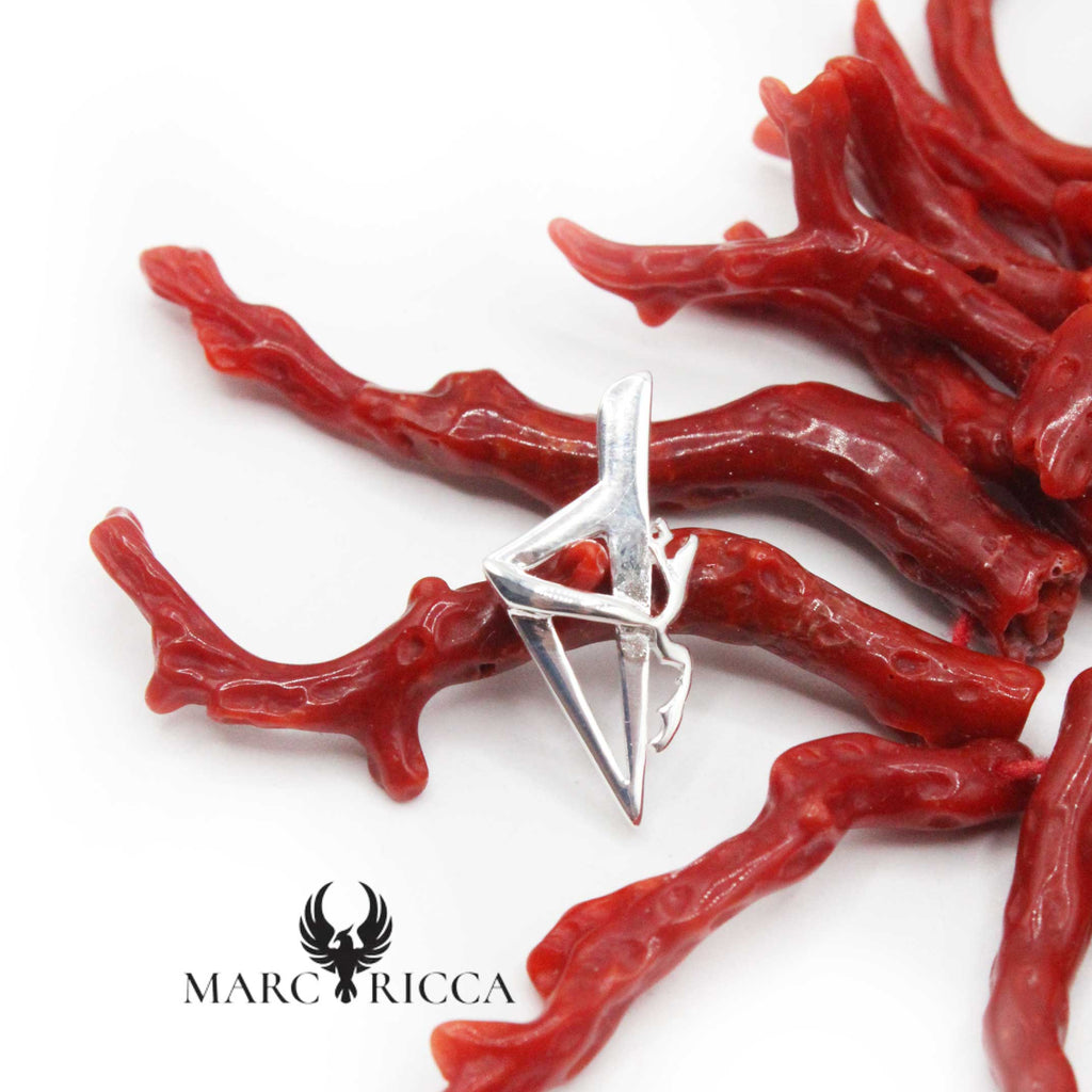 Pendentif Argent Corse Stylisée & Bandeau