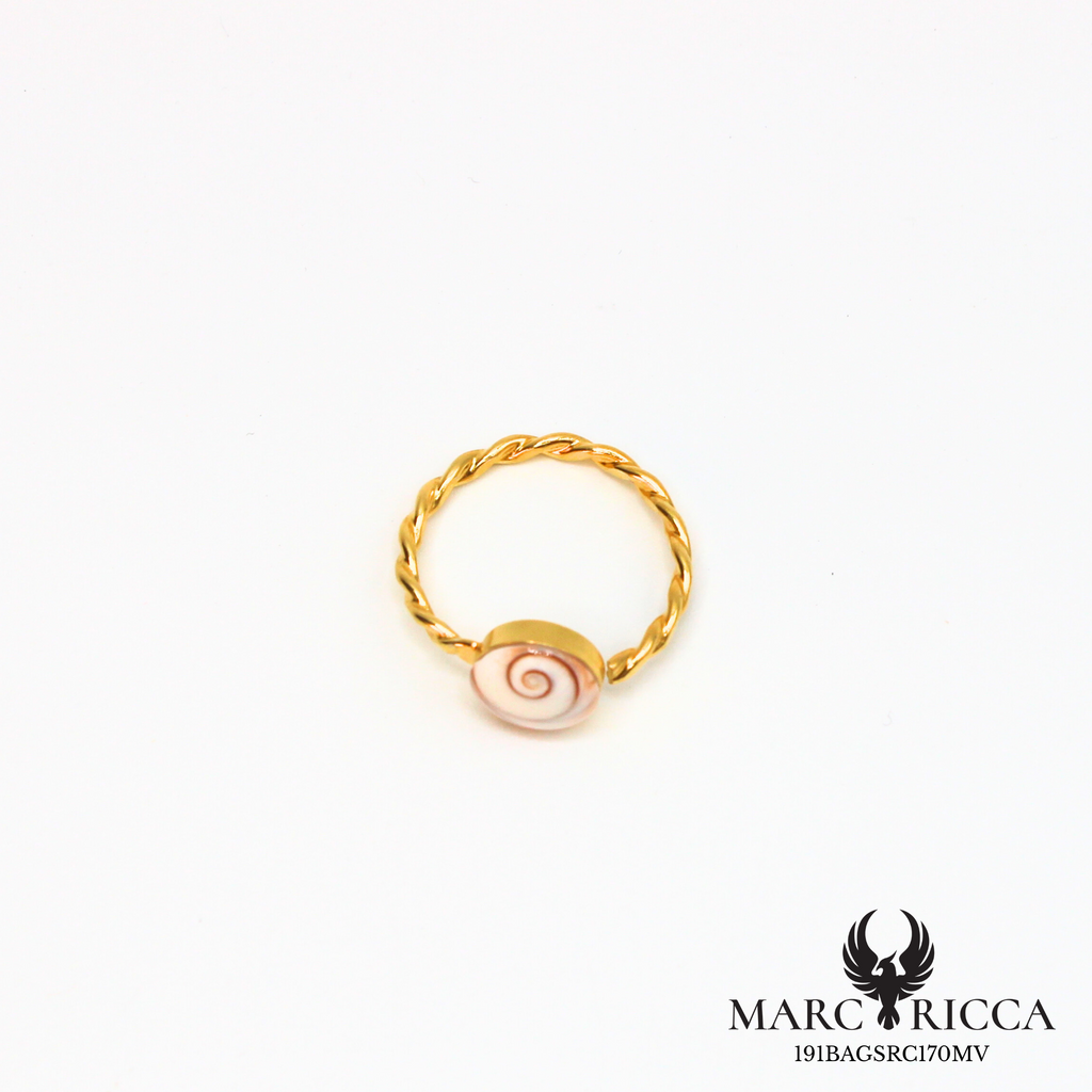 Bague Argent Œil Sainte Lucie Tressée