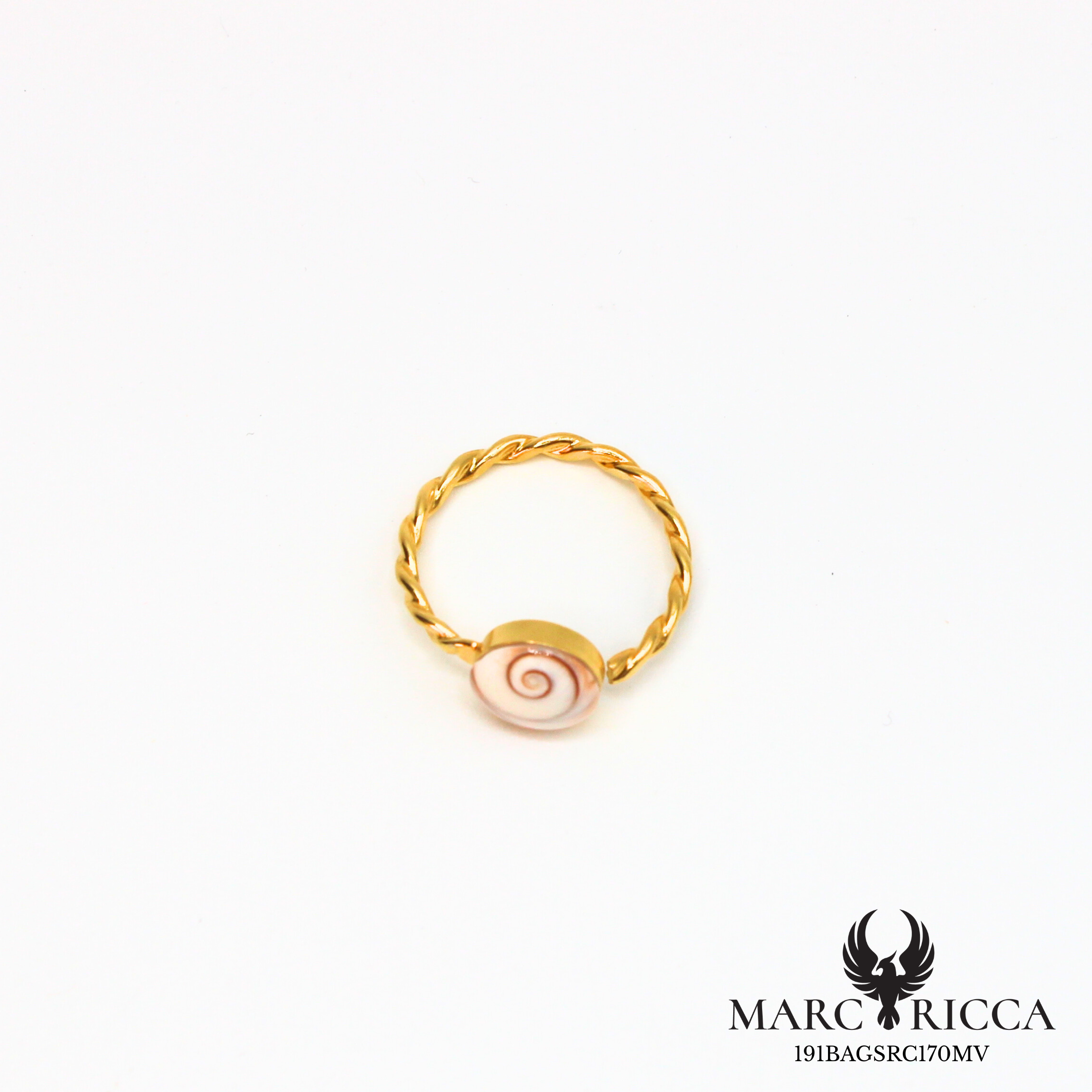 Bague Argent Œil Sainte Lucie Tressée