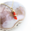 Pendentif Argent Main en Corail Coeur
