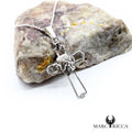 Pendentif Argent Croix & Tête de Maure