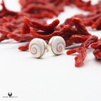 Boucles Argent Puces Rondes Œil de St-Lucie