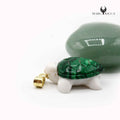 Pendentif Or Tortue Pate de Malachite
