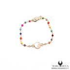 Bracelet Œil de Sainte Lucie et Cristal en vermeil