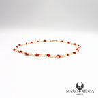 Collier corail & perles nacrées en vermeil