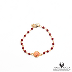 Bracelet Œil de Sainte Lucie et Cristal en vermeil