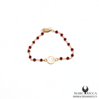Bracelet Œil de Sainte Lucie et Cristal en vermeil