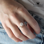 Bague Argent ou vermeil avec Œil Sainte Lucie