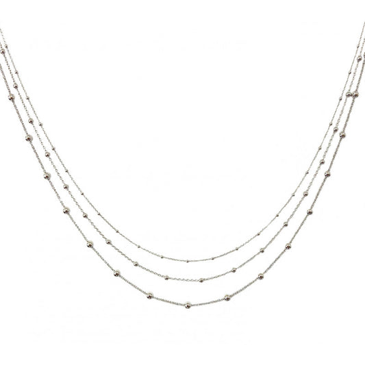 Collier trois rangs Argent - Valenzi