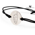 Bracelet Argent Réglable Corse ou Tête de Maure