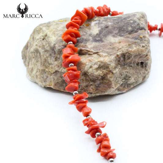 Bracelet Argent Corail Rouge Cupolino