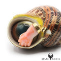 Pendentif Or Main en Corail Rose