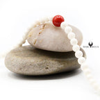 Bracelet Argent Corail Rouge et Blanc