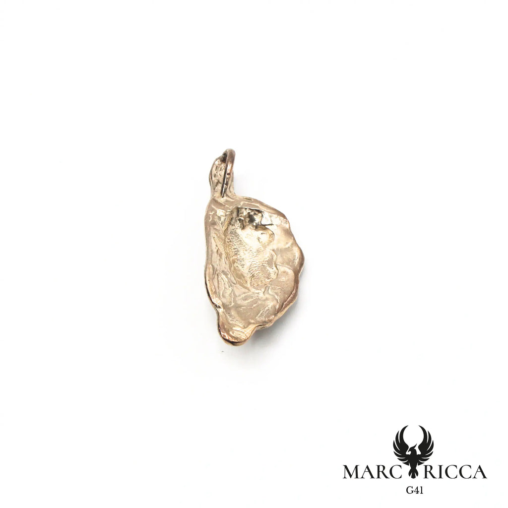 Pendentif corse avec tête du Christ en argent