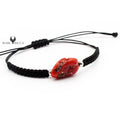 Bracelet Argent Cordon Bout de Corail