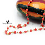 Collier Argent Corail Rouge Gigi