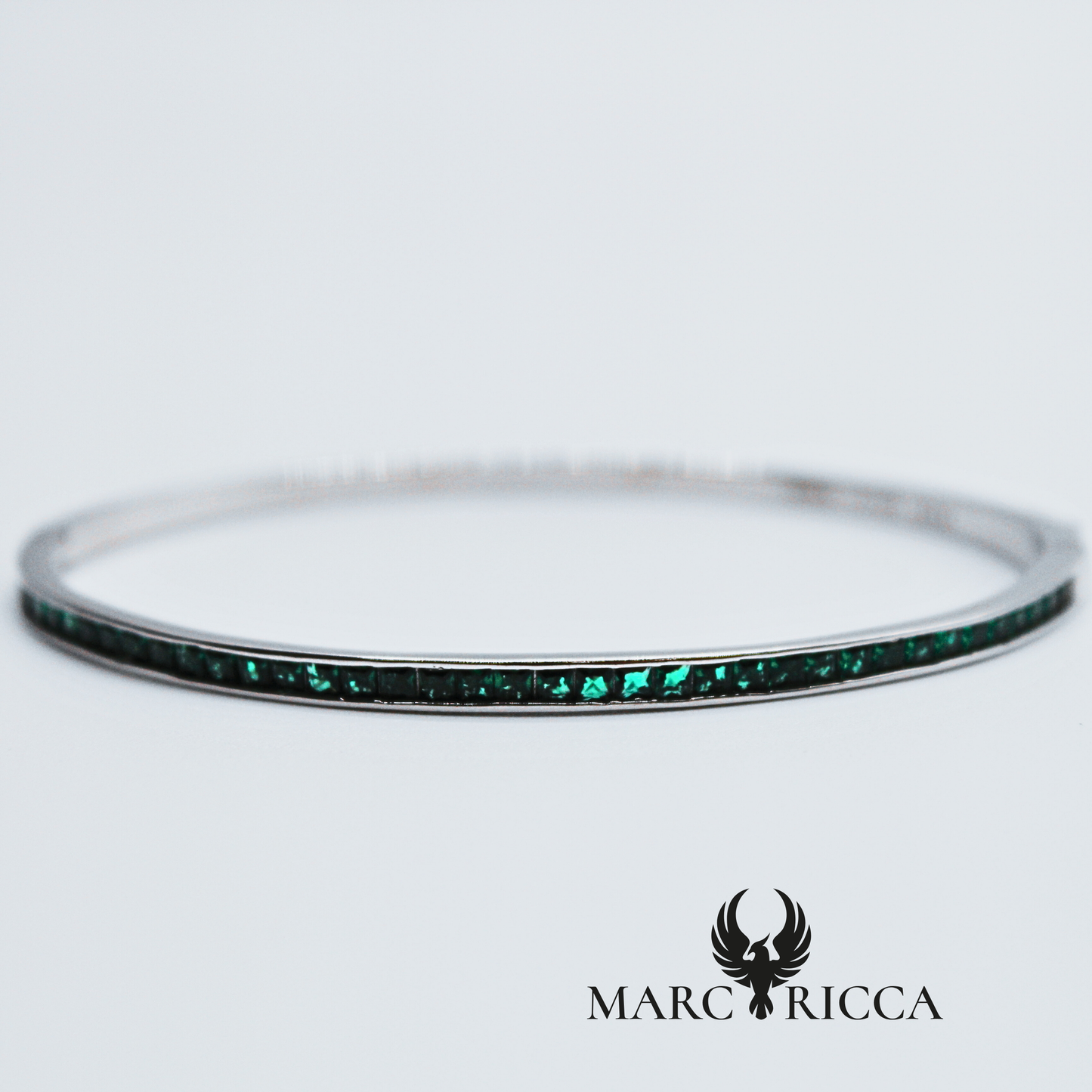 Bracelet en Argent 925 et Zircon vert ou rose