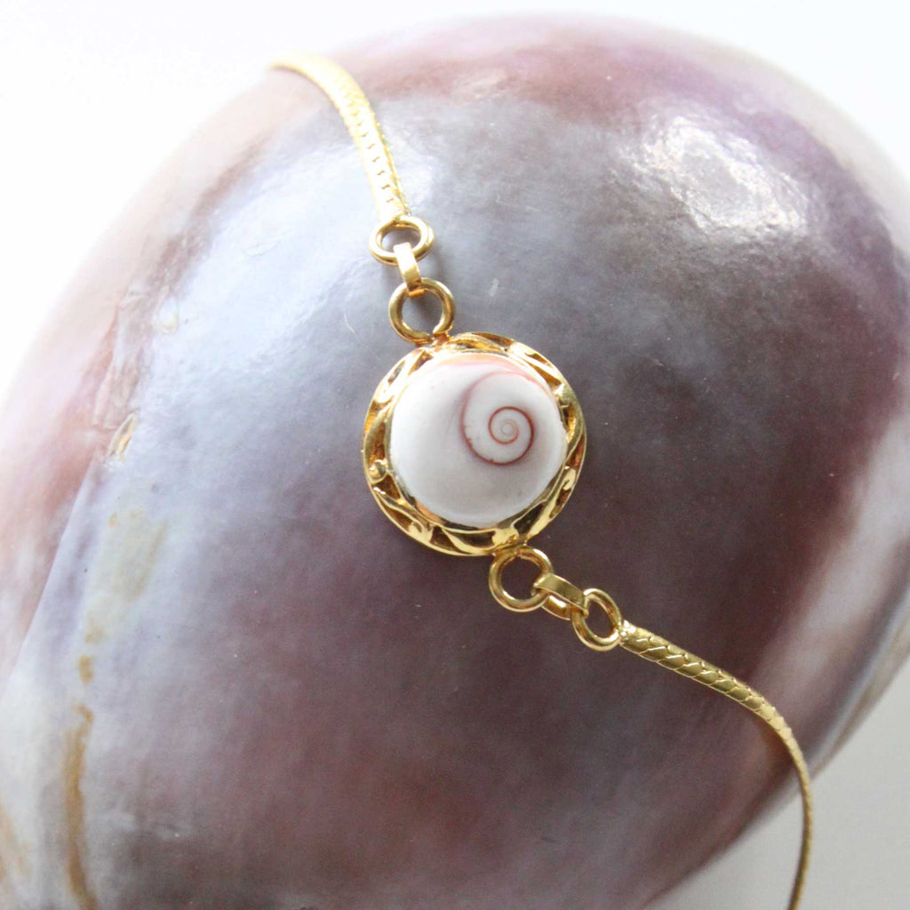 Bracelet Vermeil ou Argent œil de St-Lucie Frise