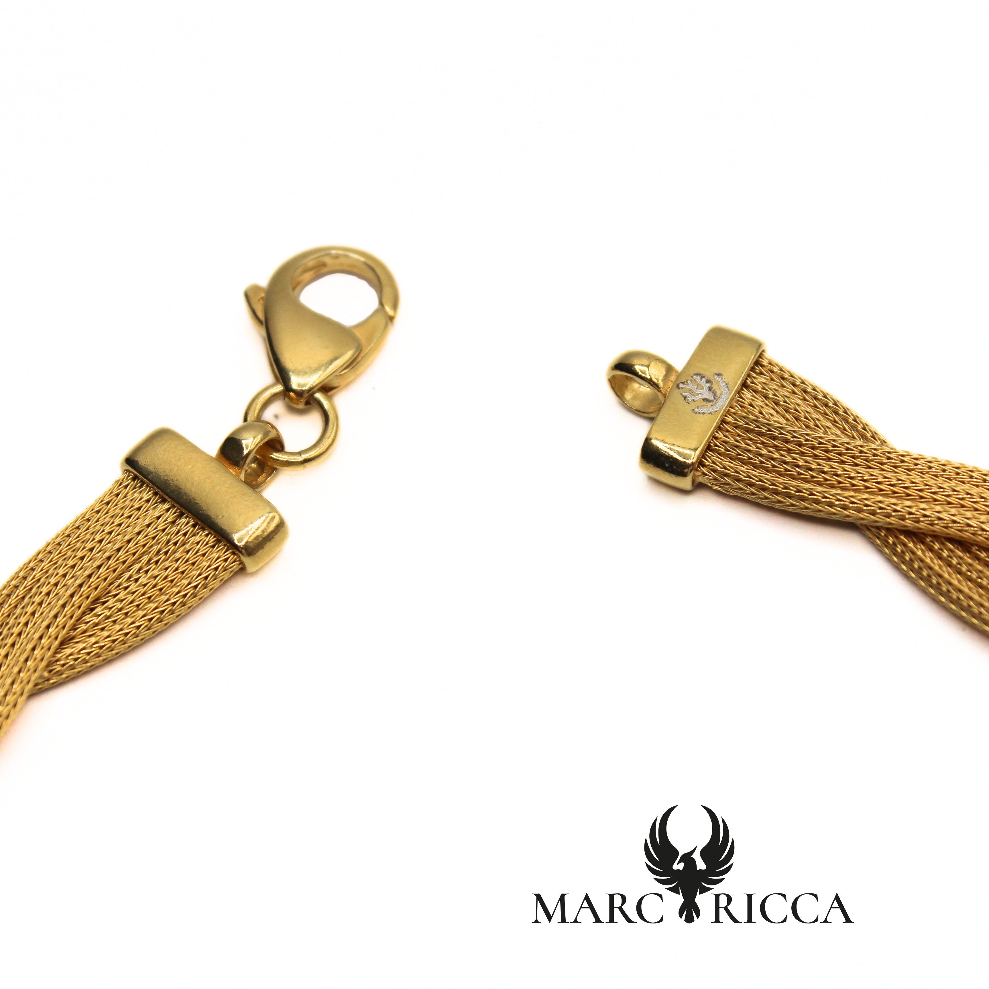 Collier tressé Vermeil et Corail en Cabochon