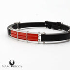 Bracelet Argent Menotte Corail