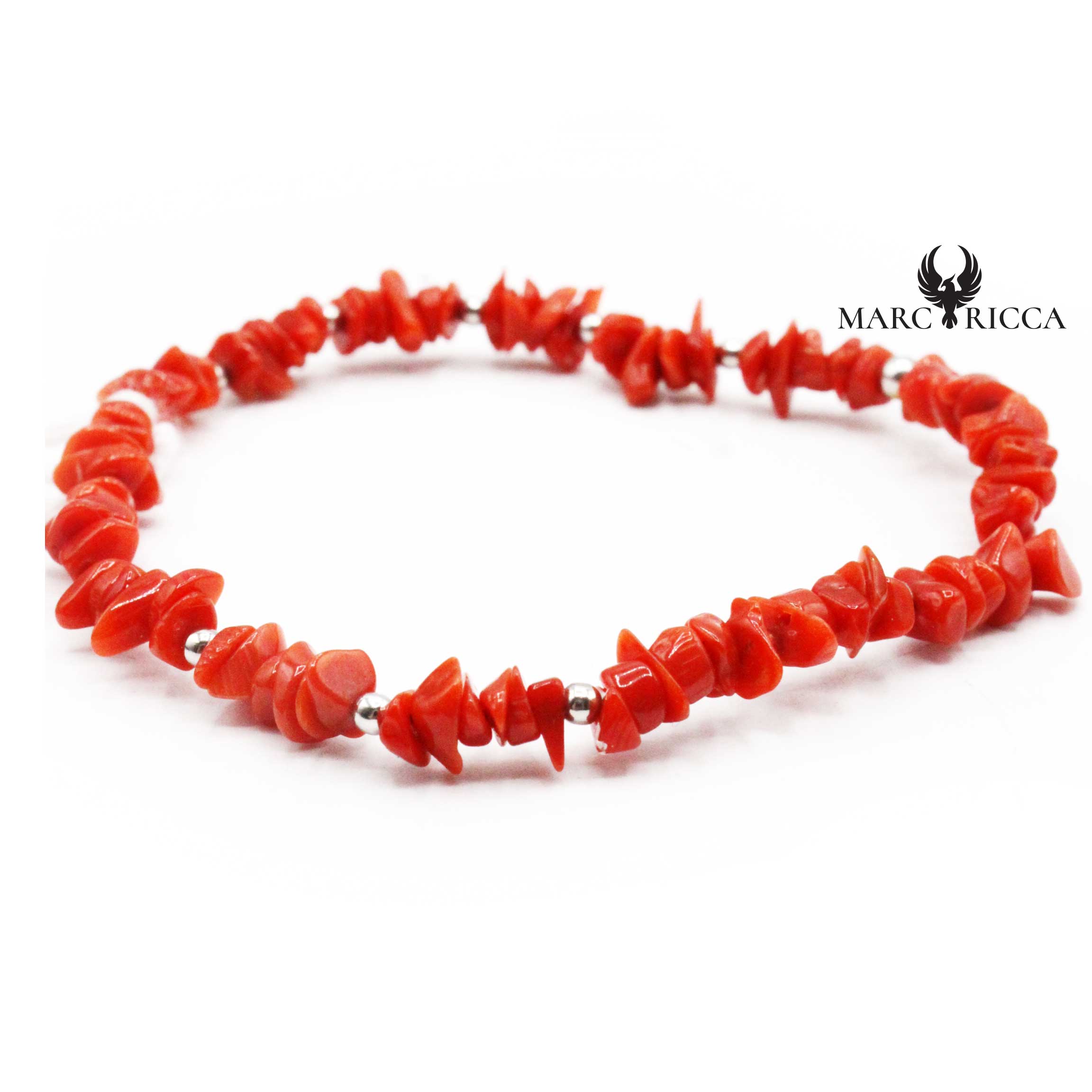 Bracelet Argent Elastique Cuppolino Corail
