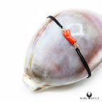 Bracelet Argent Cordon Main en Corail Vermeil