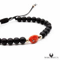 Bracelet Argent Cordon & Corail