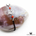 Bracelet Argent Cordon Corail