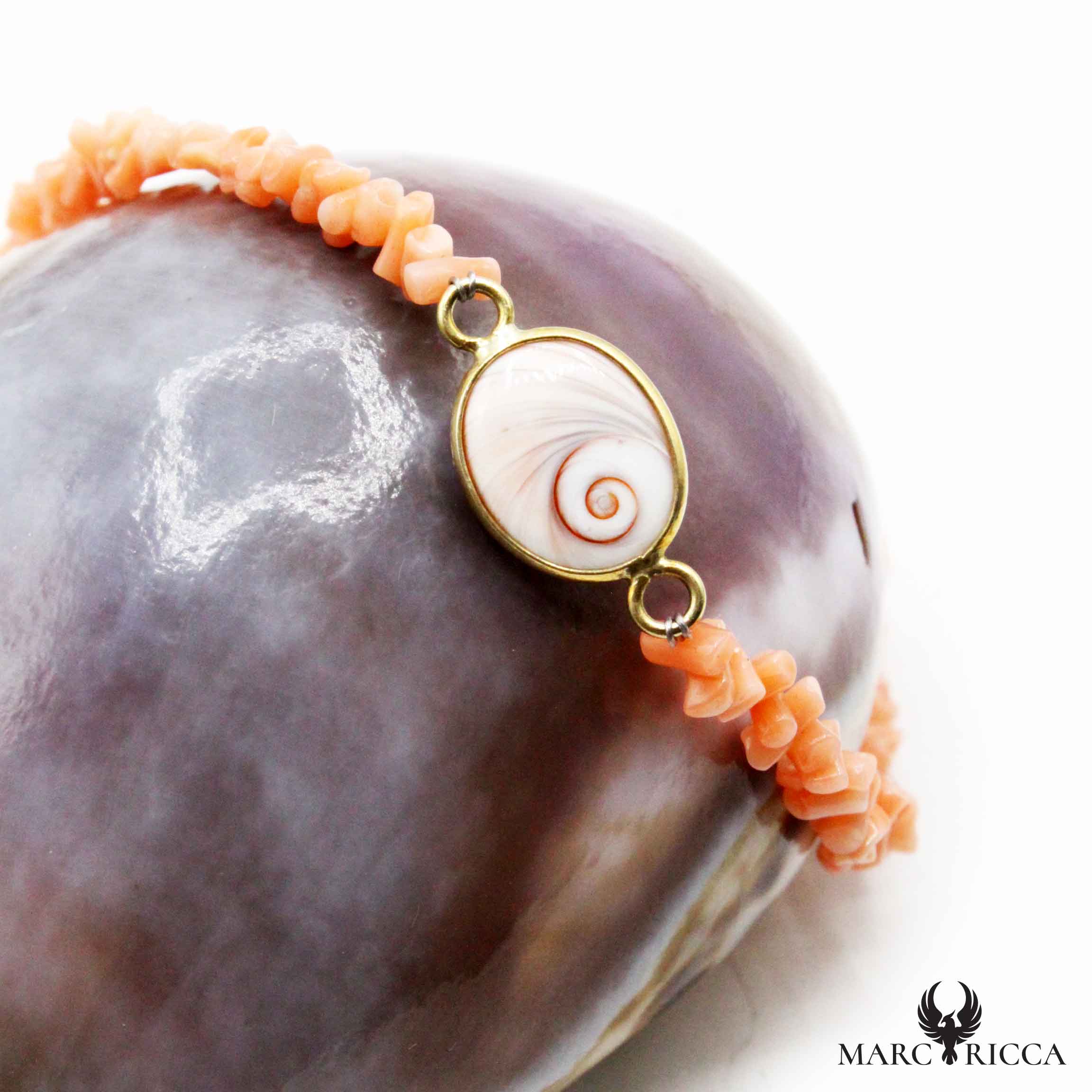 Bracelet Argent œil de St-Lucie & Cupolino Rose Vermeil