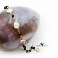 Bracelet Vermeil Œil de St-Lucie 3 & Cristal