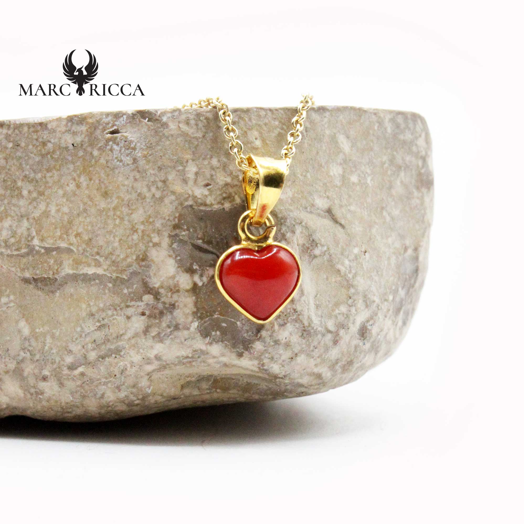 Pendentif Argent Cœur Corail Contouré