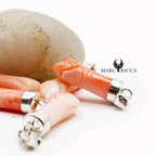 Pendentif Argent Main Corail Rose