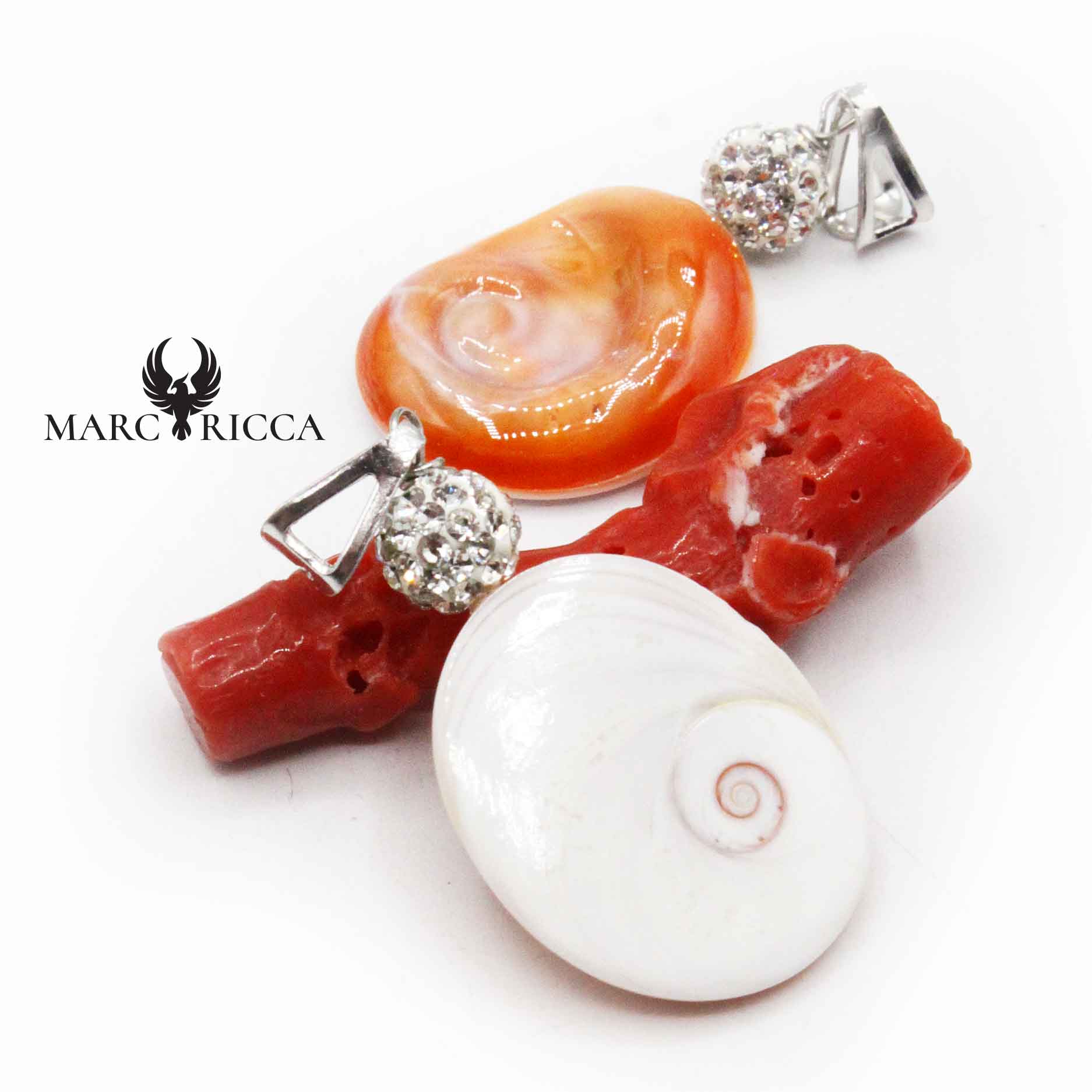 Pendentif Argent Œil de St-Lucie et Strass