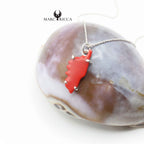 Pendentif Argent Corse & Pâte de Corail
