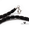 Cordon Argent cuir 3mm