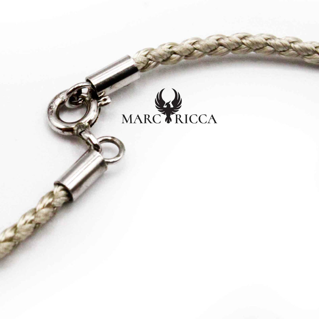 Cordon Argent Torsade 2 mm