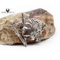 Pendentif Argent Corse Stylisée et Tête de Maure
