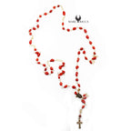Chapelet Argent Corail Rouge