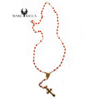 Chapelet Argent Corail Rouge