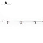Bracelet Argent Chainette Corse, Miraculeuse et Croix