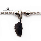 Bracelet Argent Chainette Corse, Miraculeuse et Croix