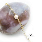 Bracelet Argent œil de St-Lucie Vermeil