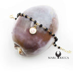 Bracelet Argent Cristal œil de St-Lucie Rond Vermeil